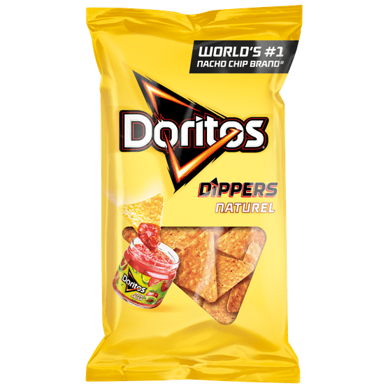 Foto van Doritos Tortilla chips dippas naturel op witte achtergrond