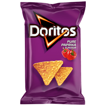 Doritos Tortilla chips pure paprika