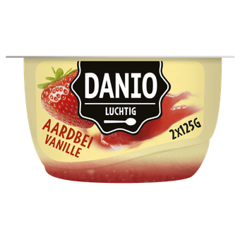 Danio Luchtige kwark aardbei vanille 