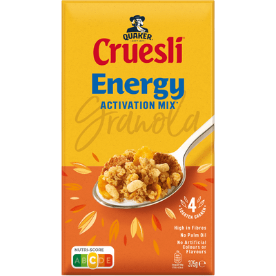 Quaker Cruesli energy mix