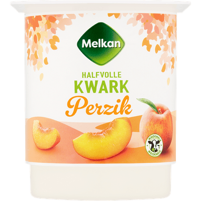 Melkan Halfvolle kwark perzik