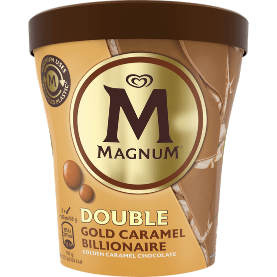 Foto van Ola Magnum pint double billionaire op witte achtergrond