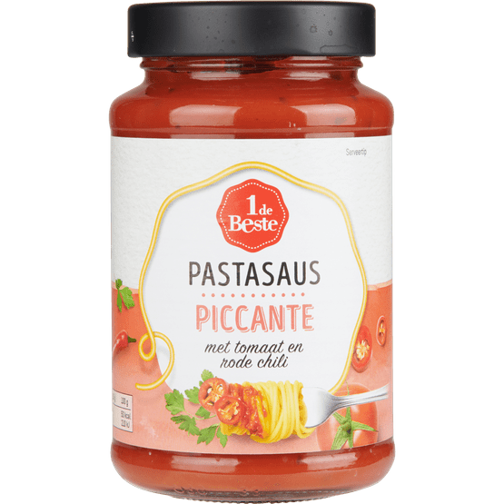 Foto van 1 de Beste Pastasaus picante op witte achtergrond