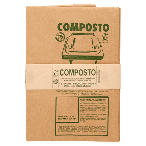 verdwijnen specificatie Flitsend Composto Gft afvalzak 140 liter bestellen?