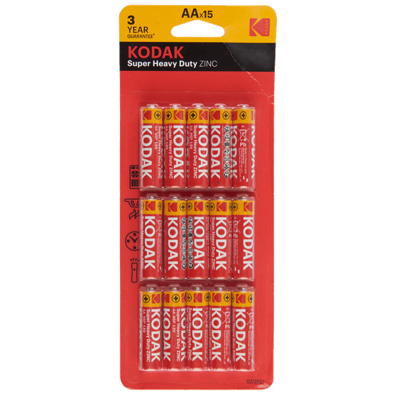 Foto van Kodak Batterijen AA op witte achtergrond