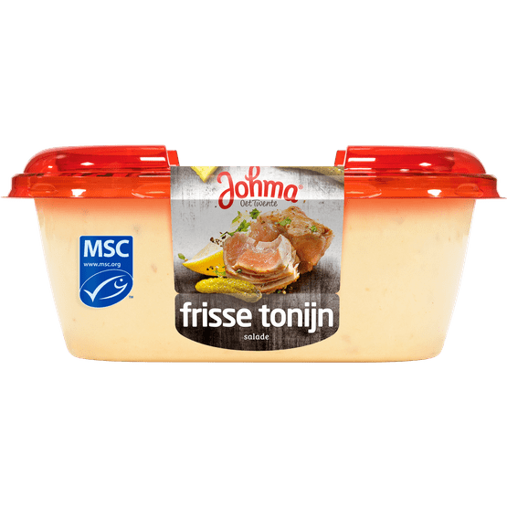 Foto van Johma Frisse tonijnsalade op witte achtergrond