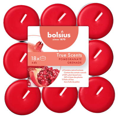 Bolsius True Scents geurtheelichten Pomegranate rood