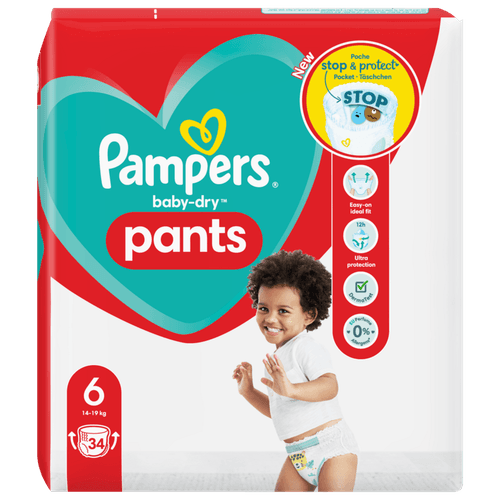 Herkenning Wees rand Pampers Baby dry pants maat 6 valuepack
