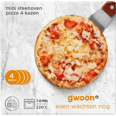G'woon Mini pizza 4 cheeses