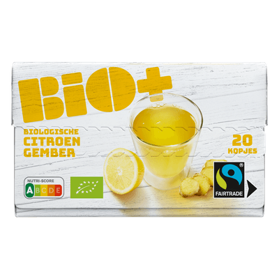Bio+ Groene thee citroen kop