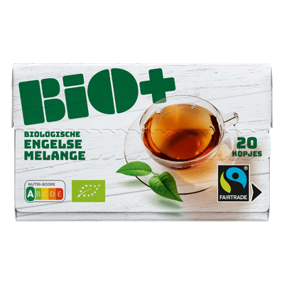 Bio+ Zwarte thee Engelse melange 20 stuks