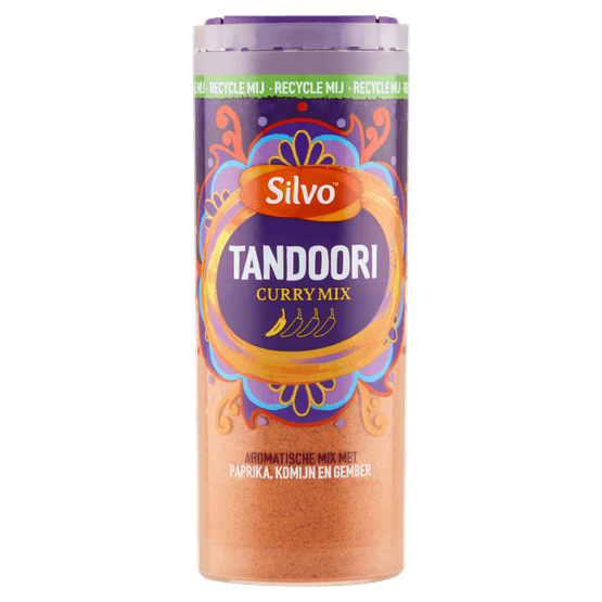 Foto van Silvo Curry tandoori op witte achtergrond