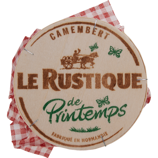 Foto van Le Rustique Camembert op witte achtergrond