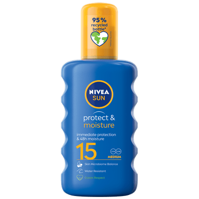 Nivea Zonbescherming spray beschermt-verzorgd spf 15