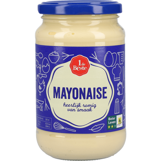 Foto van 1 de Beste Mayonaise op witte achtergrond