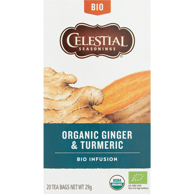 Celestial Bio kruidenthee ginger turmeric 20 zk.