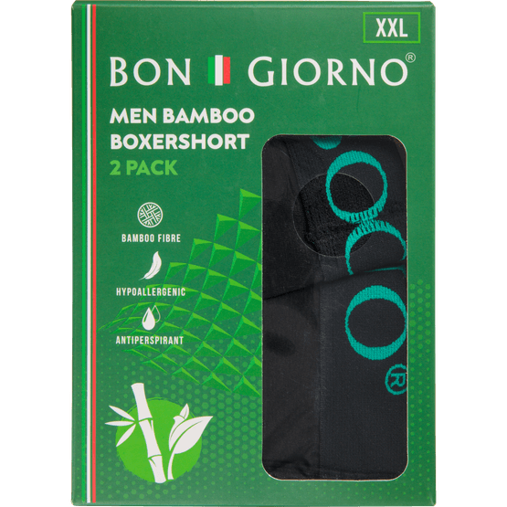 Foto van Bon Giorno Bamboo herenboxers op witte achtergrond