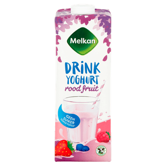 Melkan Drinkyoghurt rood fruit