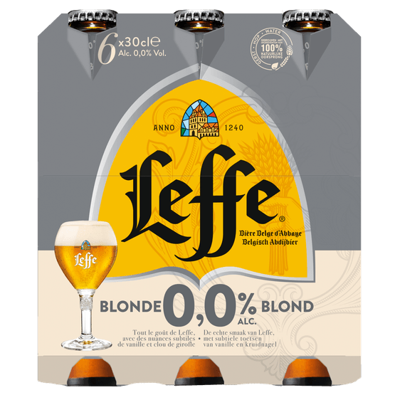 Foto van Leffe Blond op witte achtergrond