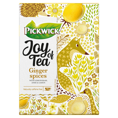 Pickwick Thee ginger spices kop 15 zakjes