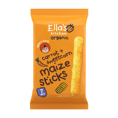 Ella's Kitchen Carrot sweetcorn maize sticks 7 mnd