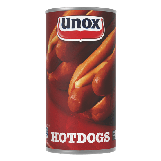 Foto van Unox Hotdog 8 stuks op witte achtergrond