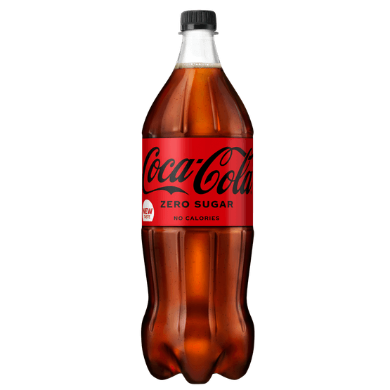 Foto van Coca-Cola Zero op witte achtergrond