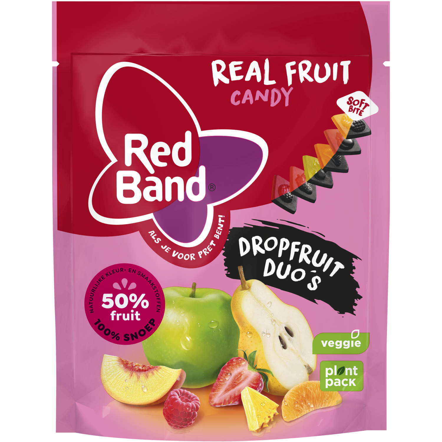 Red Band Dropfruit duo real fruit candy