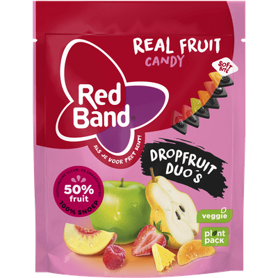 Red Band Dropfruit duo real fruit candy