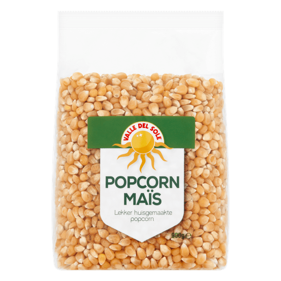 Foto van Valle Del Sole Popcorn maïs op witte achtergrond