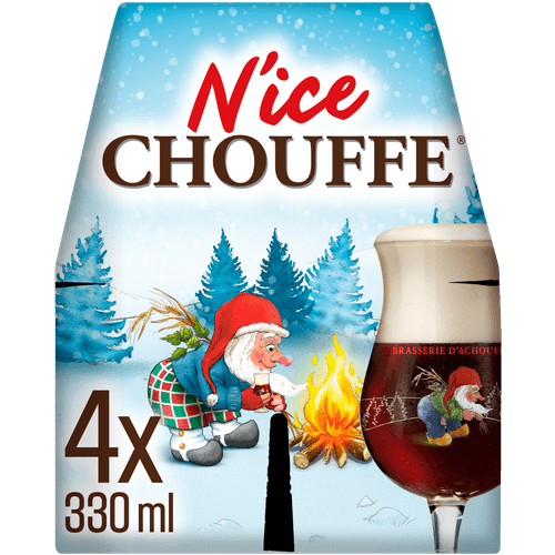 Foto van La Chouffe N'ice op witte achtergrond