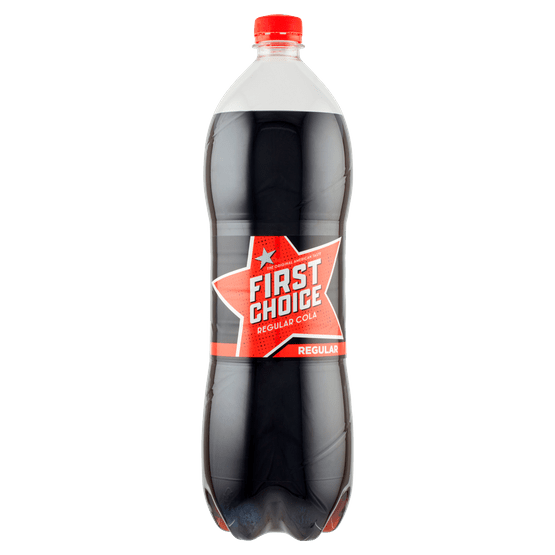 Foto van First Choice Cola regular op witte achtergrond