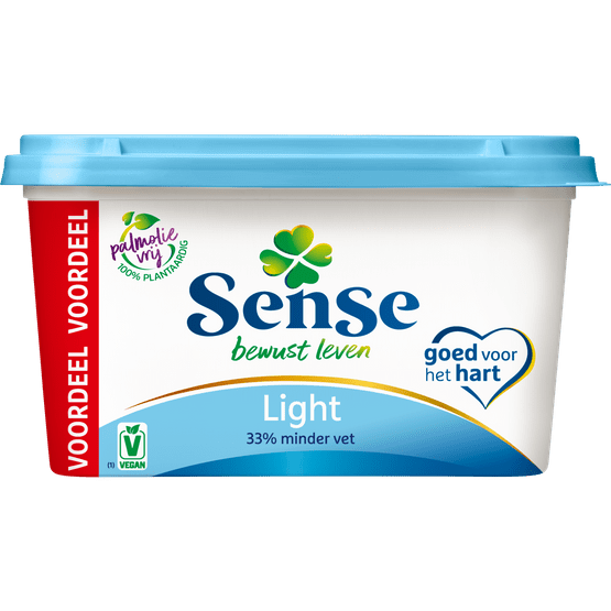 Foto van Sense Margarine original light op witte achtergrond
