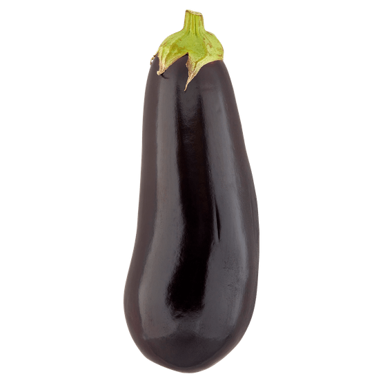 Foto van Aubergine op witte achtergrond