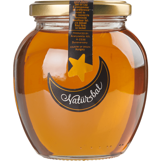Foto van Honing syrup zonder raat op witte achtergrond