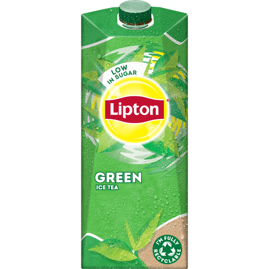 Foto van Lipton Ice tea green op witte achtergrond