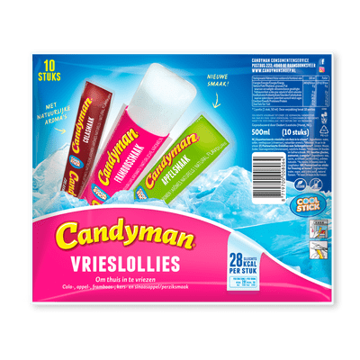 Candyman Vrieslollies 10x5cl