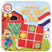 Tic tac toe magnetic tin box 