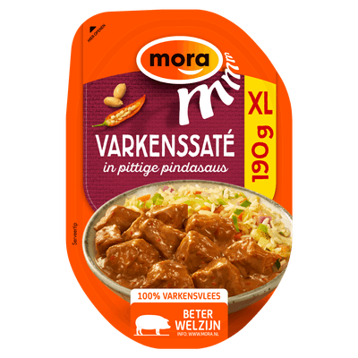 Mora Varkenssaté pittig XL