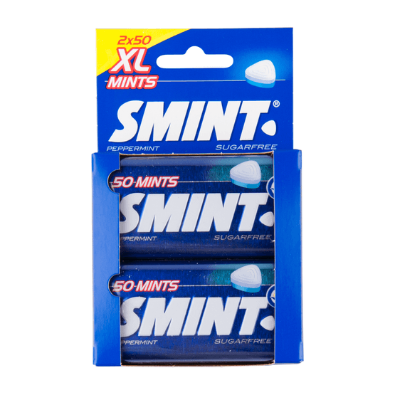 Foto van Smint XL peppermint op witte achtergrond