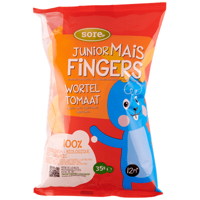 Sore Junior mais fingers wortel/tomaat 12 maanden