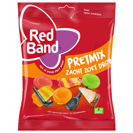 Foto van Red Band Pretmix op witte achtergrond