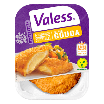 Valess Vegetarische Gouda Kaasschnitzel 2 stuks