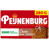 Peijnenburg Ontbijtkoek gesneden zero cacao