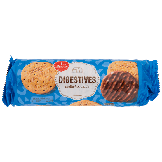 Foto van 1 de Beste Digestive melkchocolade op witte achtergrond