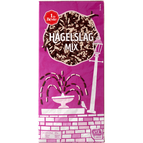 Foto van 1 de Beste Hagelslag mix op witte achtergrond