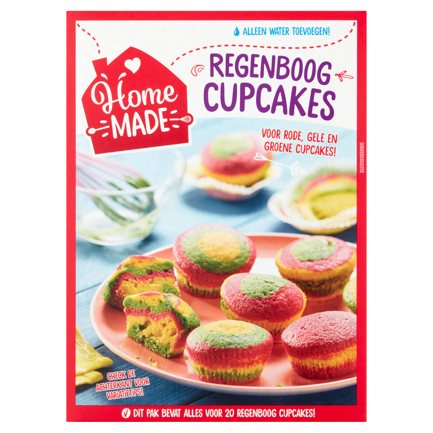 Tochi boom niettemin Aanzienlijk Home made Complete mix regenboog cupcake bestellen?