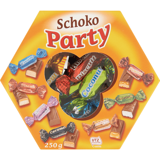 Foto van Schoko Party op witte achtergrond