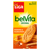 Liga Belvita honing & hazelnoot 6 x 4 stuks