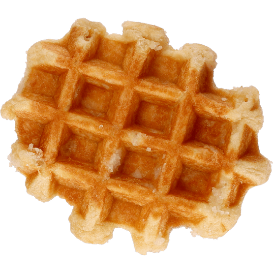 Foto van Luikse wafel op witte achtergrond